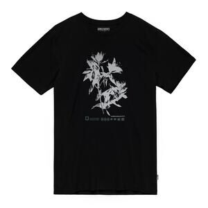 Florence Marine X Naupaka Black Organic Garment Dyed T Shirt New Short Sleeve